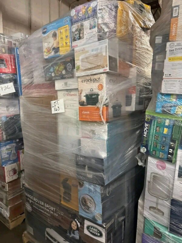 Electronics and small appliances pallets