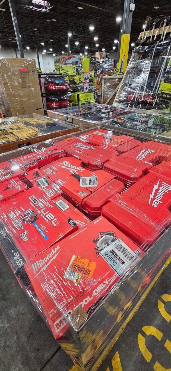 Milwaukee Power Tools Liquidation Pallets | Wholesale Tools 75–100 Units Bulk Deals