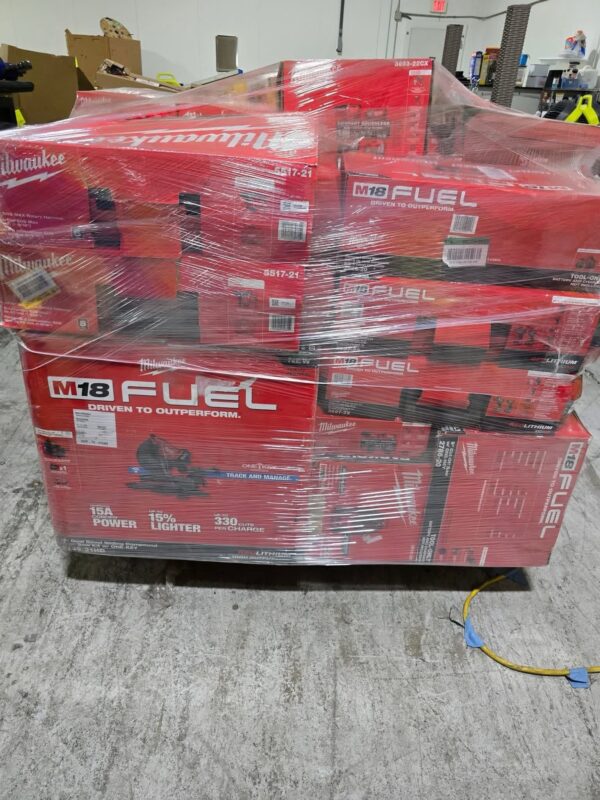 Milwaukee Power Tools Liquidation Pallets | Wholesale Tools 75–100 Units Bulk Deals