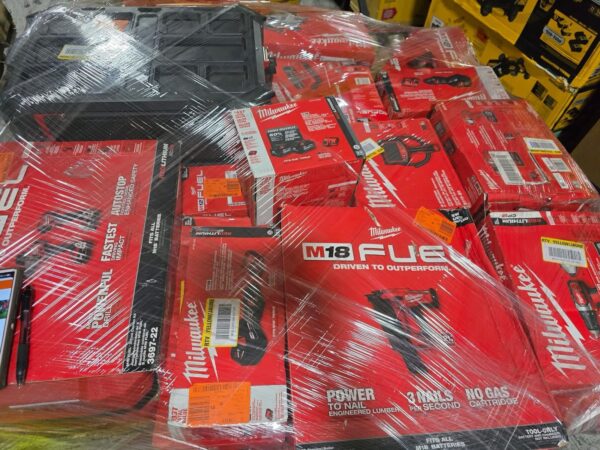 Milwaukee Power Tools Liquidation Pallets | Wholesale Tools 75–100 Units Bulk Deals